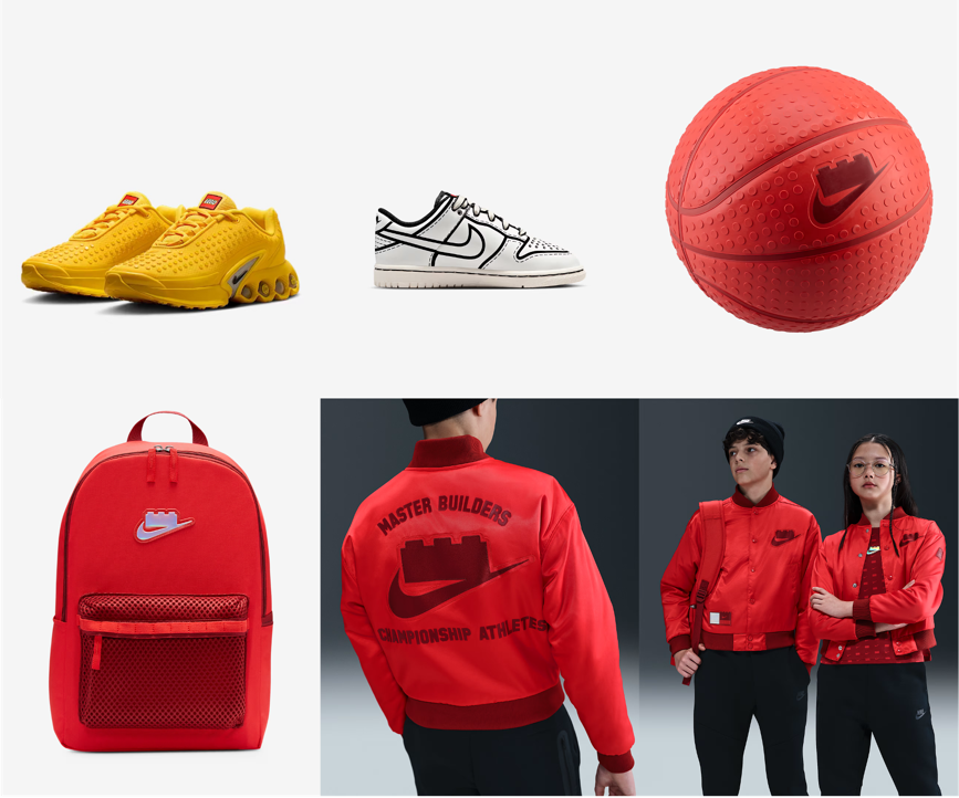 乐高集团携手耐克推出两款全新积木套装及鞋服系列产品,共庆运动与玩乐的力量